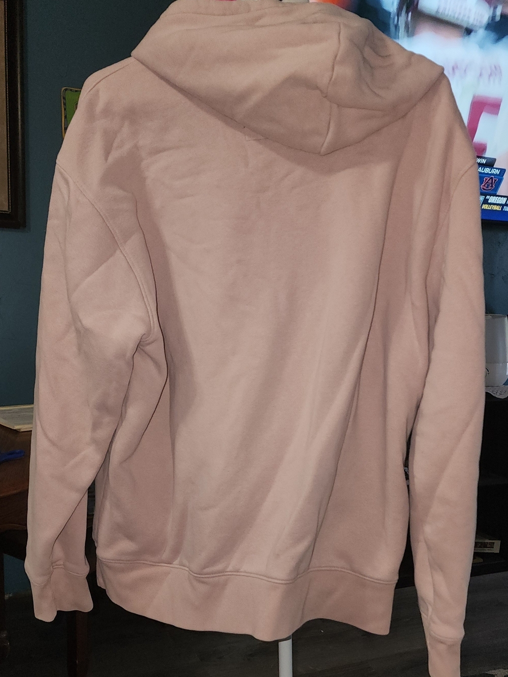 Hollister Women's Hoodie Sweatshirt - Dusty Pink Sz XL - Picture 4 of 5